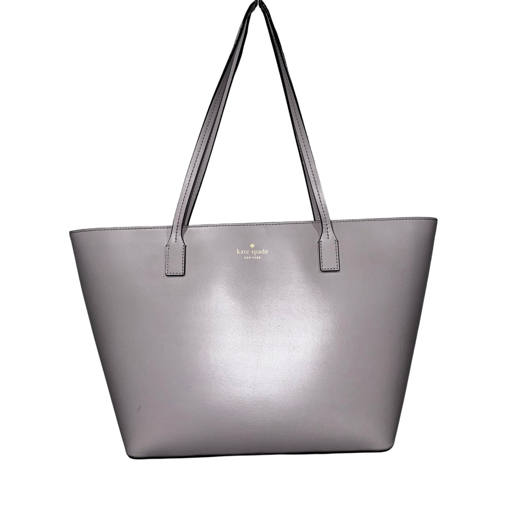 Kate Spade New York Tote Bag Handbag Shoulder Bag Purse Grey Lilac $329